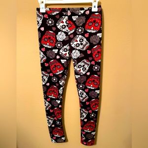 Cozy brand leggings - day of the dead